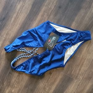 Navy Blue One Piece Swimsuit, Size Small